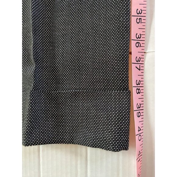 Avenue Black Career Mini-Check Unlined Dress Cuffed Pants Office core Size 16 - Picture 5 of 10